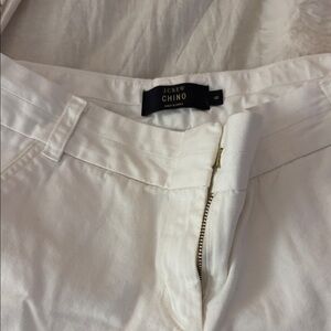 J. Crew Classic white  Chino shorts